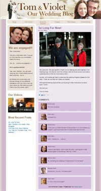 Custom WordPress Site Tomandviolet.com Developed by MWS Media - Screen Shot