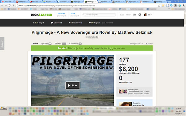 Pilgrimage Crowdfunding Campaign Completed Pilgrimage Crowdfunding Campaign Screenshot