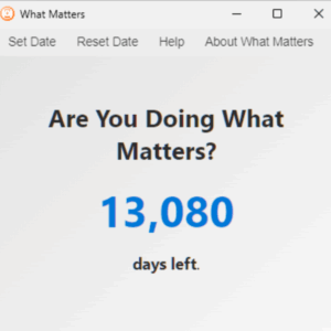 What Matters